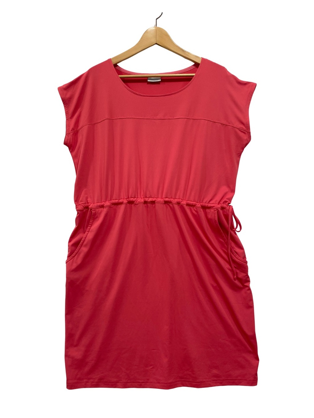 Columbia XL Pink Performance Dress Drawstring Waist Travel Athleisure